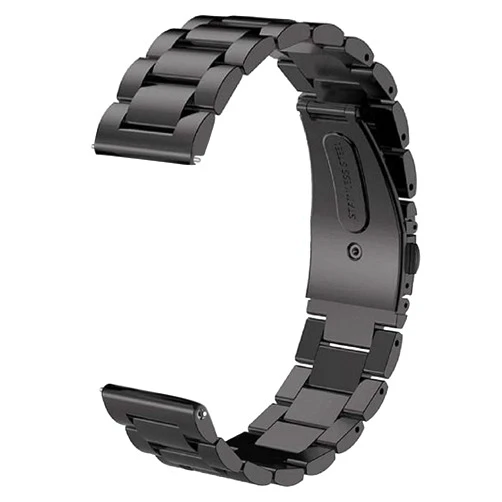 V-MORO Compatible with Gear S3 Frontier Bands/Galaxy Watch 3 Band 45mm,22mm Solid Stainless Steel Metal Business Bracelet Strap for Samsung Gear S3/Galaxy Watch 46mm(2019)/Galaxy Watch 3 45mm Black