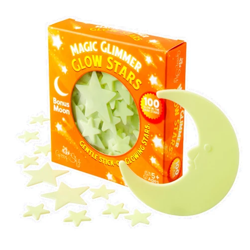 Green Sky Deluxe Glow Stars; Glow in The Dark Stars for Ceiling, Ceiling Stars, Glowing Stars for Ceiling Include Bonus Moon (100 Count)