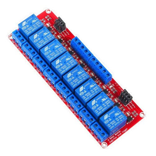 AEDIKO DC 24V Relay Module Relay Board 8 Channel OPTO-Isolated High or Low Level Trigger