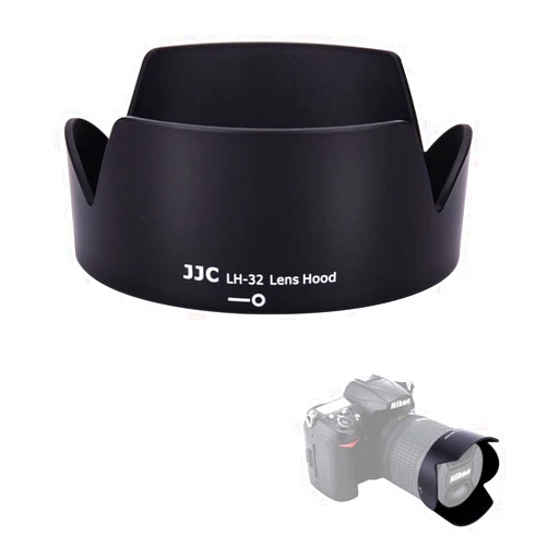 JJC Reversible Lens Hood Shade for Nikon AF-S DX 18-140mm f/3.5-5.6G ED VR, AF-S DX 18-105mm f/3.5-5.6G ED VR, AF-S DX 18-135mm f/3.5-5.6G ED IF & AF-S 18-70mm f/3.5-4.5G ED-IF Replaces Nikon HB-32