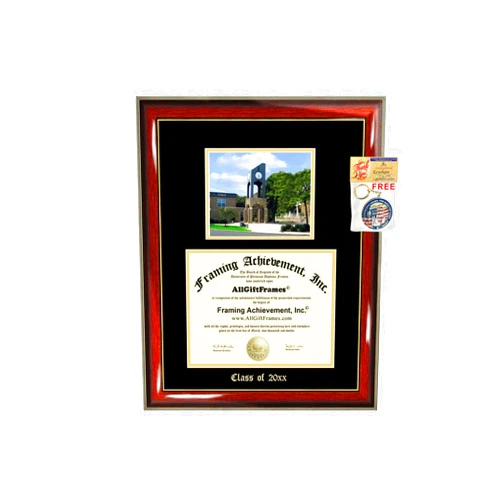 AllGiftFrames Diploma Frame Big Franklin University Graduation Gift Case Embossed Picture Frames Engraving Certificate Personalized Cheap Graduate Bachelor Masters MBA PHD Doctorate