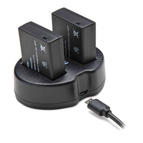 Koah PRO 2-Pack 1100mAh Battery and Dual Charger compatible with Panasonic DMW-BLG10