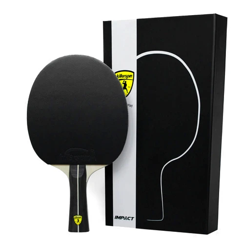 Killerspin Impact Series Table Tennis Paddles - Black/Black Ping Pong Racket, Table Tennis Equipment for Beginners/Intermediates - Ensures Solid Control and Spin