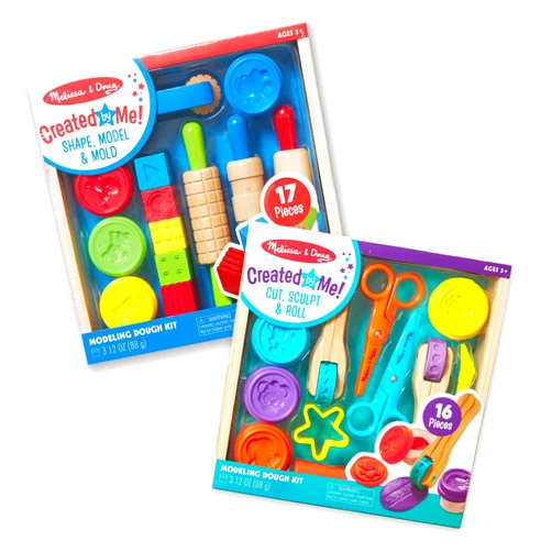 Melissa & Doug Clay Play Activity Set - With Sculpting Tools and 8 Tubs of Modeling Dough - Arts And Crafts For Kids, Clay Kits For Ages 3+