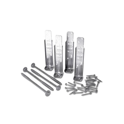 Simpson Strong-Tie DTT1Z-KT - ZMAX Galvanized Deck Tension Tie Kit for 2x w/Screws 4ct
