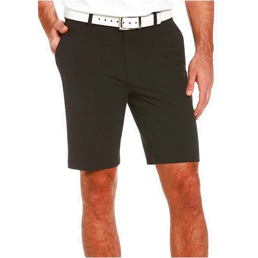 PGA TOUR Men’s 9” Flat Front Horizontal Textured Golf Shorts, 4-Way Stretch, Moisture-Wicking, Sun Protection