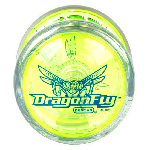 Duncan Dragonfly Yo-Yo -Clear with Green Cap