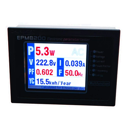 Zhurui 2.4 LCD TFT AC Watt Meter/Power Meter/Panel Meter/Tester/Voltmeter/Ammeter/Power Factor/ 1000W/4A/110v/220v