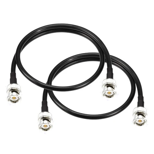 Superbat BNC Cable 50 Ohm BNC Male to BNC Male Connector Cable 3ft BNC Jumper RG58 Coaxial Cable for Handheld Ham Radio Antenna Tuner Scanner Generator,2pcs
