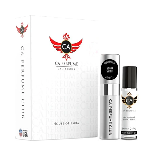 CA Perfume Impression of Soho Sprit for Women & Men Eau De Parfum Spray Long Lasting Floral Woody Musk Perfume Layering Set 0.27 Fl Oz + 0.33 Fl Oz