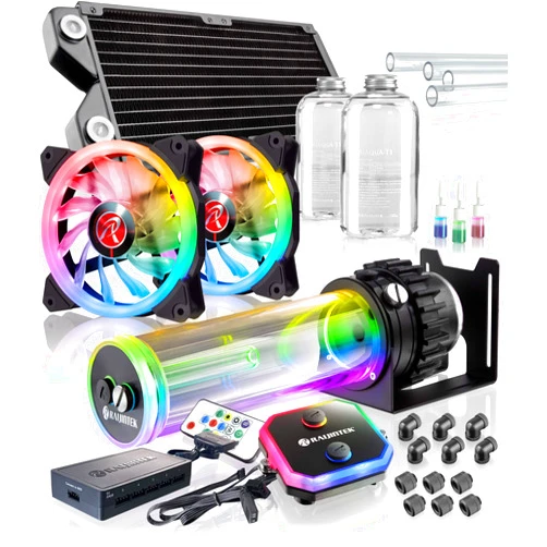 RAIJINTEK Phorcys Pro CA240 RGB Reservoir-Set - 240 mm