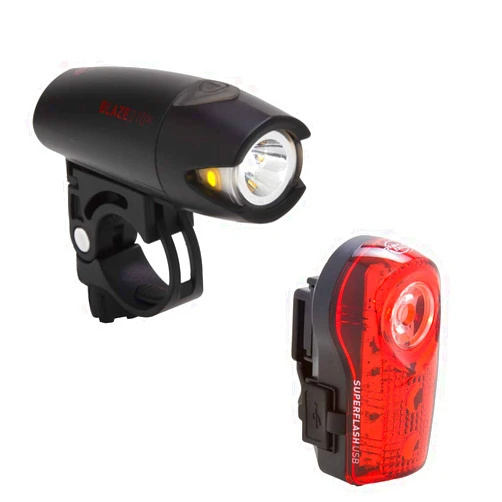Planet Bike Blaze 210 SL & Superflash Bike Light Set