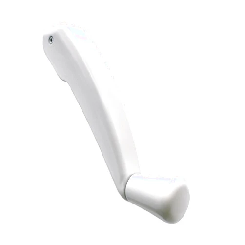 Variel Properties Casement Window Crank Handle Replacement with Folding Low Profile Design, Durable White Finish, Works On Casement and Awning Windows. Fit Milgard Windows and Most Other Window Brands.