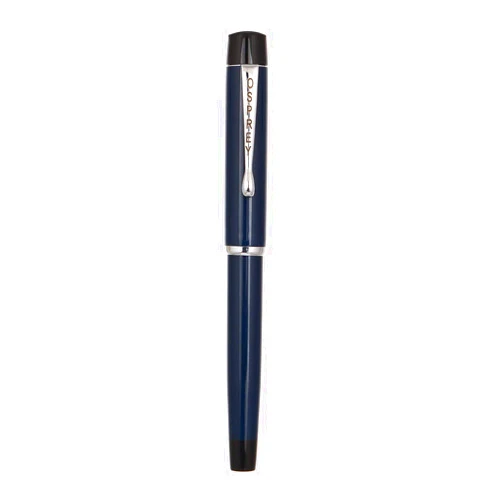 Osprey Pens The Scholar Navy Blue Fountain Pen-Fine Chrome Nib
