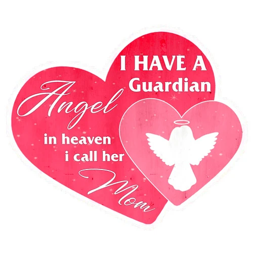 SUIHAHA In Memory of Mom Memorial for Loss of Mother with Guardian Angel Wooden Hanging Sign Wall Hanging Plaque Sign Bereavement Condolence Remembrance Funeral for Funeral Gifts Grieving Friends