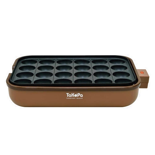 APIX INTL APIX takoyaki device [TaKoPa] Brown with a 24-well flat plate recipe ATM-024-BR