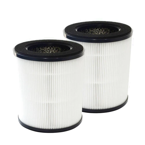 PUREBURG Replacement True HEPA Filter Compatible with DIKI & VAVSEA B-D02H Air Purifier, 2-Pack H13 4-Stage Filtration Activated carbon 2-IN-1
