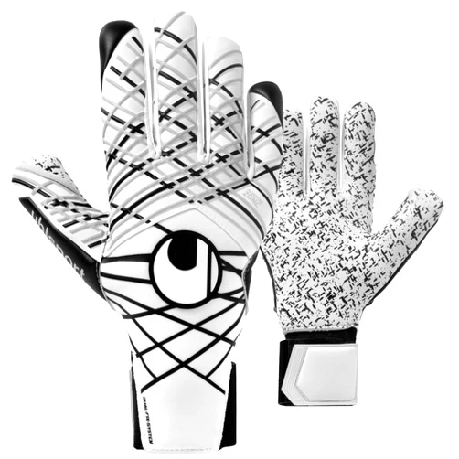 Uhlsport SUPERGRIP+ HN Goalkeeper Gloves | Half Negative Cut | Super Grip All Weather Grip | Soccer Goalie Gloves