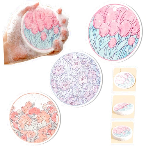 NaiHey Biodegradable Natural Wood Pulp Fiber Sponge - Pack of 3 Reusable Washing Dish Sponge - Natural Household Cleaning Sponges Good for Kitchen, Bathroom and Cars