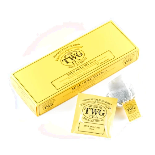 TWG Tea | Milk Oolong | Oolong Tea | Milky & Toasted | 15 Hand Sewn Cotton Tea Bags | Gift Set