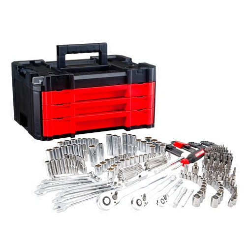 Craftsman 262-Piece Mechanic Tool Set with 3-Drawer VERSASTACK Box, SAE and Metric Socket Set, Car and Motorcycle Tool Kit with Combination Wrenches and Spark Plug Sockets (CMMT45309)