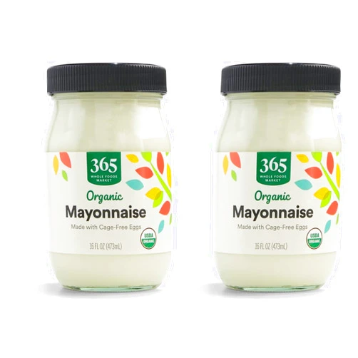 By 365 by Whole Foods Market 365 by Whole Foods Market, Organic Mayonnaise, 16 Fl Oz (Pack of 2)