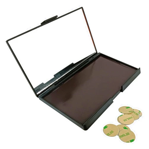 FixlyFido Magnetic Makeup Palette Empty with Mirror - Professional Empty Makeup Palette and Strong Magnetic Base - DIY Cosmetics Storage Box for Eyeshadow, Blush, Lipstick - Compact & Portable Design.