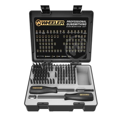 Wheeler 89 Piece Gunsmithing Screwdriver Set with Durable Construction and Storage Case for Gunsmithing and Maintenance