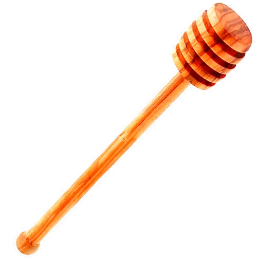 Eddington's Eddingtons HIC Honey and Syrup Dipper Stick Server, Fine Italian Olive Wood, 6.5-Inches, Tan