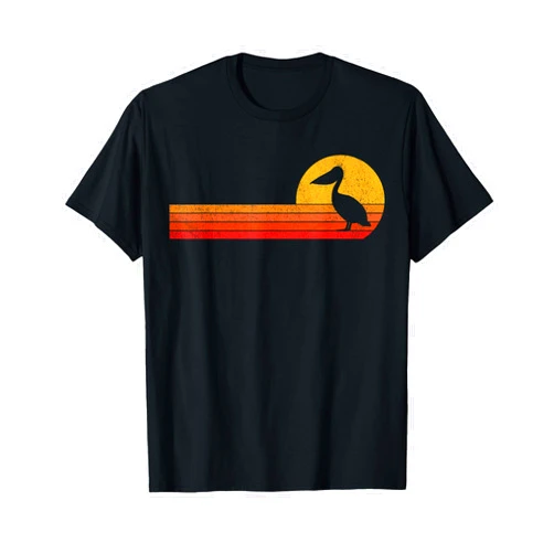 Funny Pelican Lover Pelican Boy Girl Gift Retro Pelican Lover Funny Pelican Vintage T-Shirt