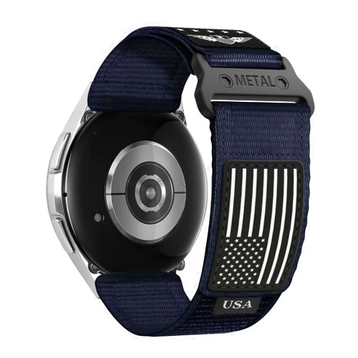 YuiYuKa 20mm Quick Release Watch Band for Samsung Galaxy Watch 7 6 5 4 FE Band 44mm 40mm/Watch 6 4 Classic 47mm 43mm 42mm 46mm/5 Pro 45mm/3 41mm/Active 2 Men,Fabric Nylon Strap for Garmin Vivoactive 5 3/Venu