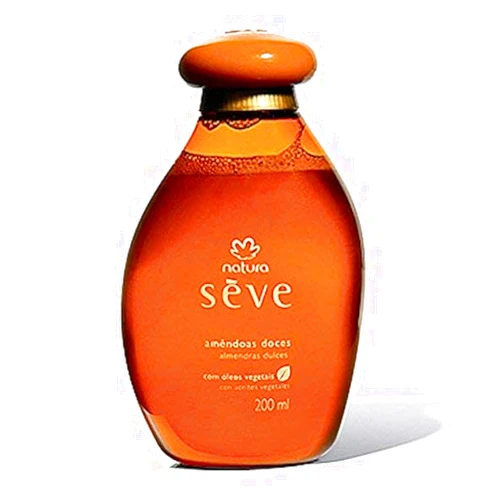 natura Linha Seve Amendoas Doces Oleo Desodorante Corporal 200 Ml Seve Colletion - Sweet Almonds Body Shower Oil 6.76 Fl Oz