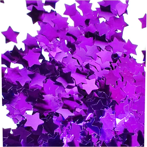 CC wonderland zone Purple Star Confetti 0.6 inch,Round Purple Foil Confetti,Shiny Purple Confetti for Party Decoration or Filled Balloons,(3.52 oz)