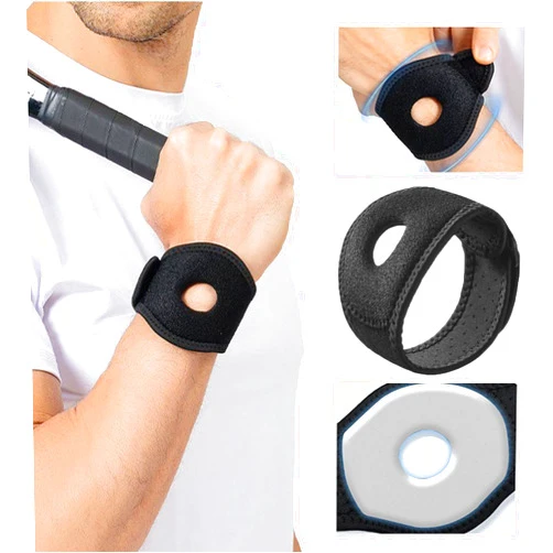 DYUEOK TFCC Wrist Brace for Ulnar Pain Relief & Wrist Wraps – Adjustable Wrist Wraps. Wrist Support with Shock-Absorbing Silicone Pad | Universal Black Brace for TFCC Tear, Tendonitis, RSI (Sports & Recoverys) (Black)
