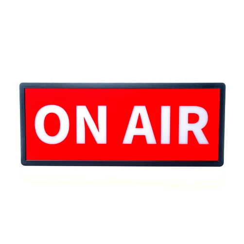 NPW On Air LED Retro Sign Light – Holiday Gift for Streamers & Home Office, Christmas Decor for YouTube/Podcast/Zoom Setup