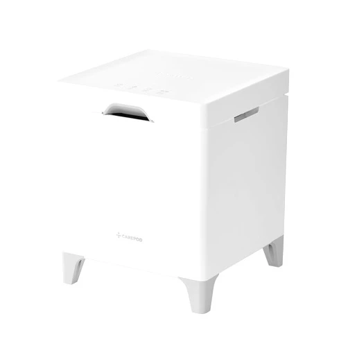 Carepod Cube Plus X50V Stainless Steel Self-Sanitizing Hybrid Cold/Warm Mist Humidifier, Easy Clean for Larger Room 4.2 liters, Only 3 Washable Parts, Diswasher-safe, Auto Shut-off