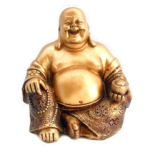 Bellaa 21770 A Golden Happy Buddha(Laughing Buddha) Feng Shui for Money and Wealths 6