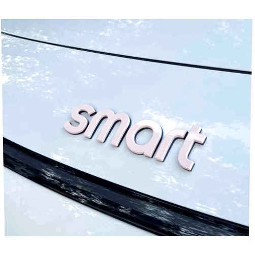 HyyLinf Car Logo Emblem Sticker for Smart Fortwo Forfour 451453#1#3, Car Letter Emblems Decal, Stylish Front and Rear Emblem Badge Decoration Stickers Replacement Accessories,Hood-G