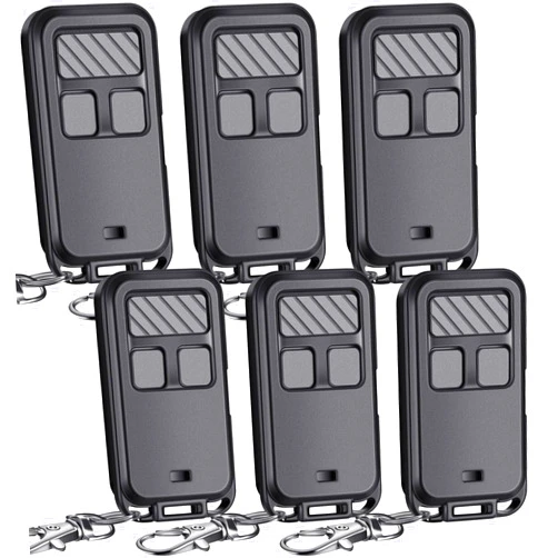 Kingdder 6 Pcs Universal 890MAX Garage Door Opener Remote Compatible with Chamberlain LiftMaster 3 Button Garage Door Opener Remote with Key Chain for 5 Colors Learning Buttons