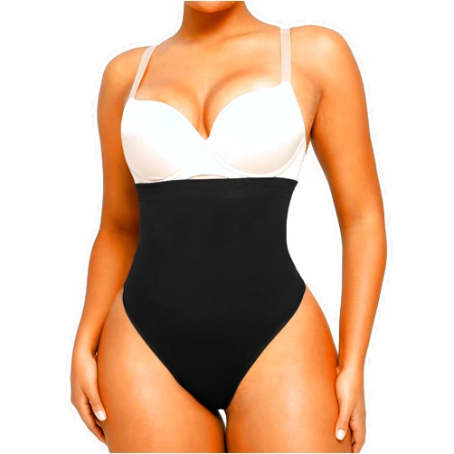 SHAPELLX Shapewear Tummy Control Seamless High Waisted Body Shaper Waist Slimming Thong Underwear Girdle Tummy Slimmer