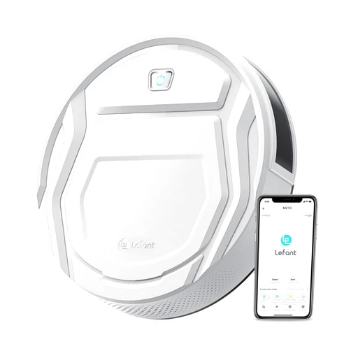 Lefant Robot Vacuum Cleaner, Strong Suction, 120 Mins Runtime, Slim, Low Noise, Automatic Self-Charging, Wi-Fi/App/Alexa Control, Ideal for Pet Hair Hard Floor and Daily Cleaning, M210
