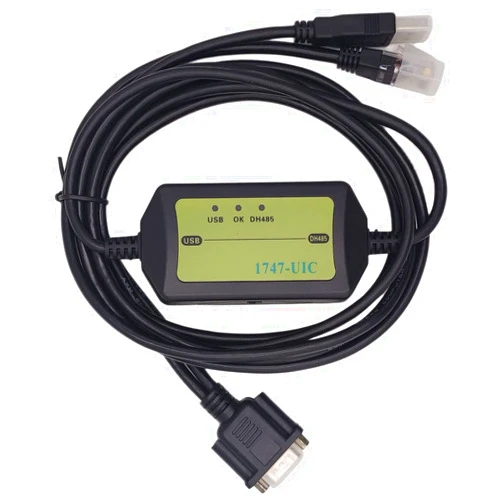 DCYNXC 1747-UIC(USB-DH485) PLC Programming Cable Compatible with 1747-UIC USB to DH485 RS485 RS232 Interface Converter