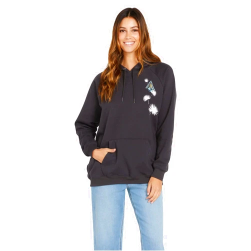 Volcom Women's Truly Stoked Ovesized Bf Hooded Fleece Sweatshirt