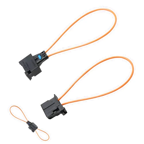 Yumfugu 2 PCS Car Loop Fiber Optic Short Circuit Test Ring, Female to Male Fiber Optic Bypass Loop Adapter Car Diagnostic Cable Tool, Replacement OEM No. 1394916 Accessories, for Most Cars (Black)