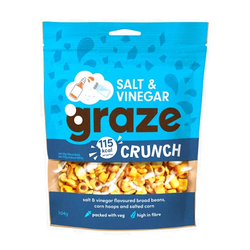 Premier Life Graze Crunch Salt & Vinegar 104g
