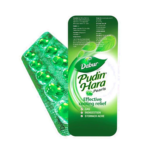Dabur Pudin Hara Pearls (2 Strips of 10 Each)
