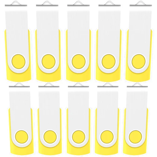 Enfain 10 X Enfain 16GB Bulk USB Flash Drive Jump Thumb Zip Memory Stick 2.0 Yellow, Affordable Solutions for Promotional Giveaways, Corporate Gifts, Catalogs, Software, Direct Mail Campaigns