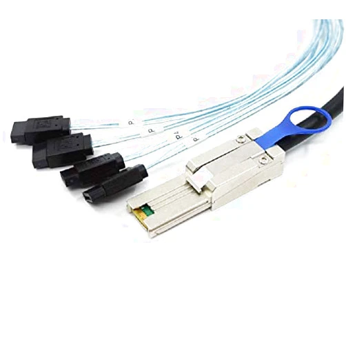 Micro SATA Cables Mini-SAS SFF-8088 26P to 4 X SATA 7 Pin Cable - 1 Meter