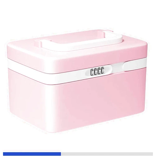 YOTRON Medicine Lock Box, Lockable Medication Box with Portable Storage Case,Locked medicine box,Locking medicine box Empty Storage Case