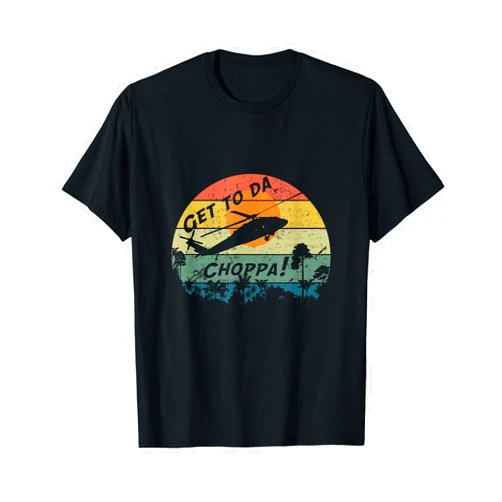 Pop art and memes Retro Sci-Fi Get To The Chopper T-Shirt